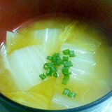 簡単♪ほっこりやさしい♪たっぷり白菜のお味噌汁